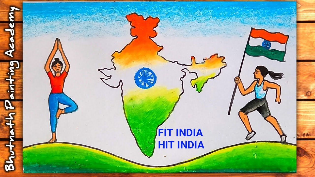 fit india drawing