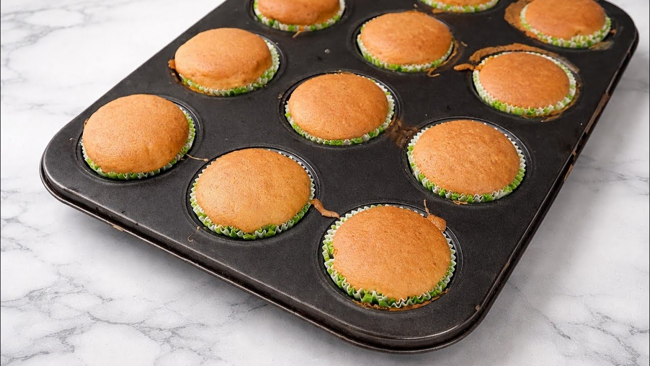Free Baking class - Bakery style eggless Vanilla Cupcake 