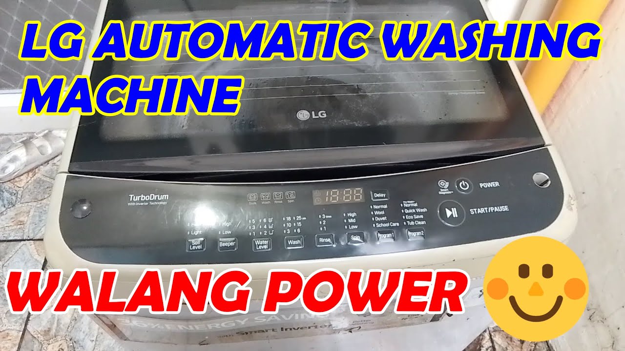 LG AUTOMATIC WASHING MACHINE NO POWER