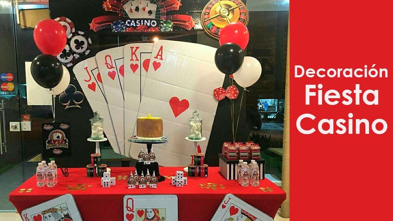 decoracion fiesta casino