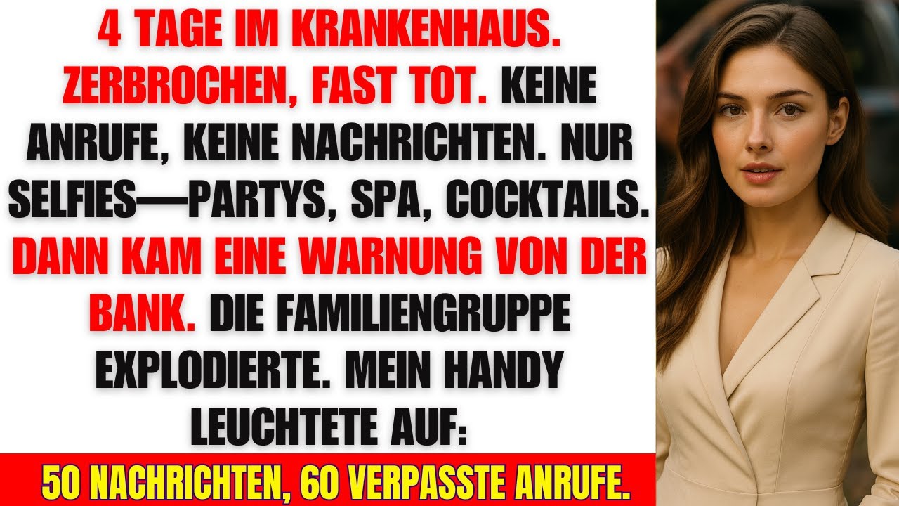 Ich überlebte knapp einen Unfall – doch niemand rief an… bis die Bank einschritt!