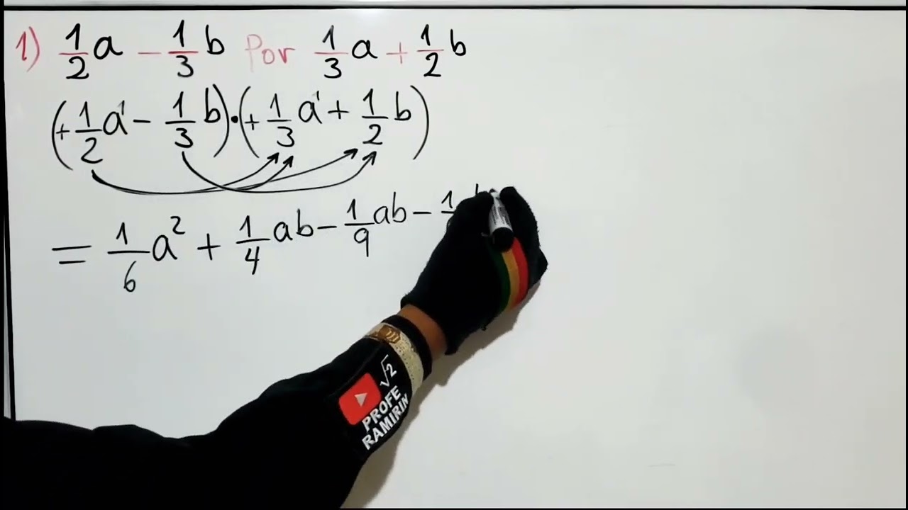 MULTIPLICACION de POLINOMIOS con FRACCIONES👈