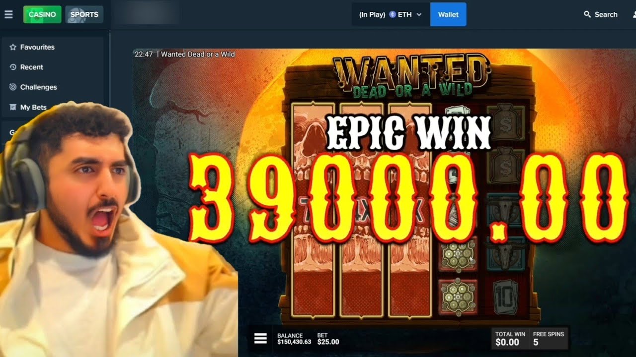 Tyceno CRAZY $100,000 WIN on WANTED DEAD OR A WILD