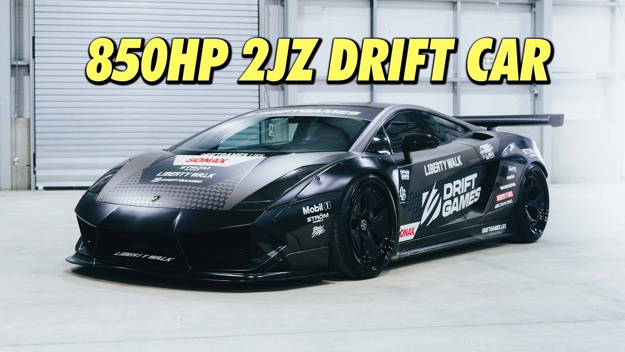 Представляем наш готовый дрифт-кар Lamborghini с заменой двигателя 2JZ мощностью 850 л.с.!