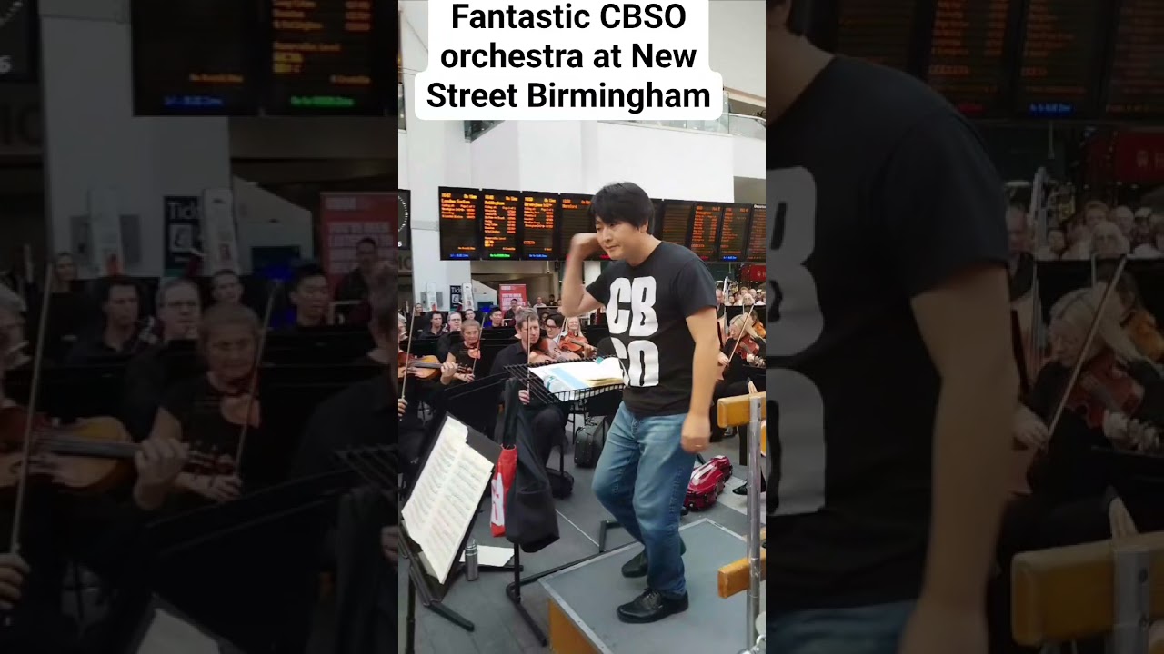 fantastic CBSO orchestra at new street birmingham