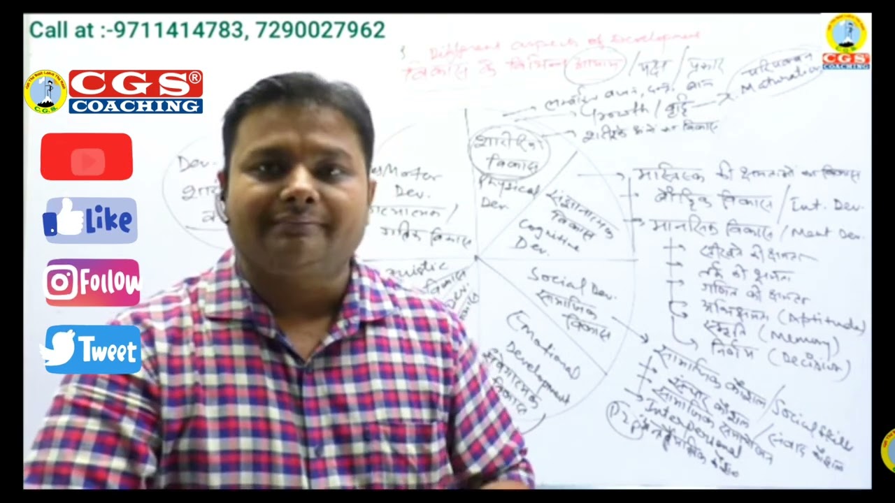 Overall Development of Child | Child Psychology by Shivam Sir, CGS Coaching | Best explanation