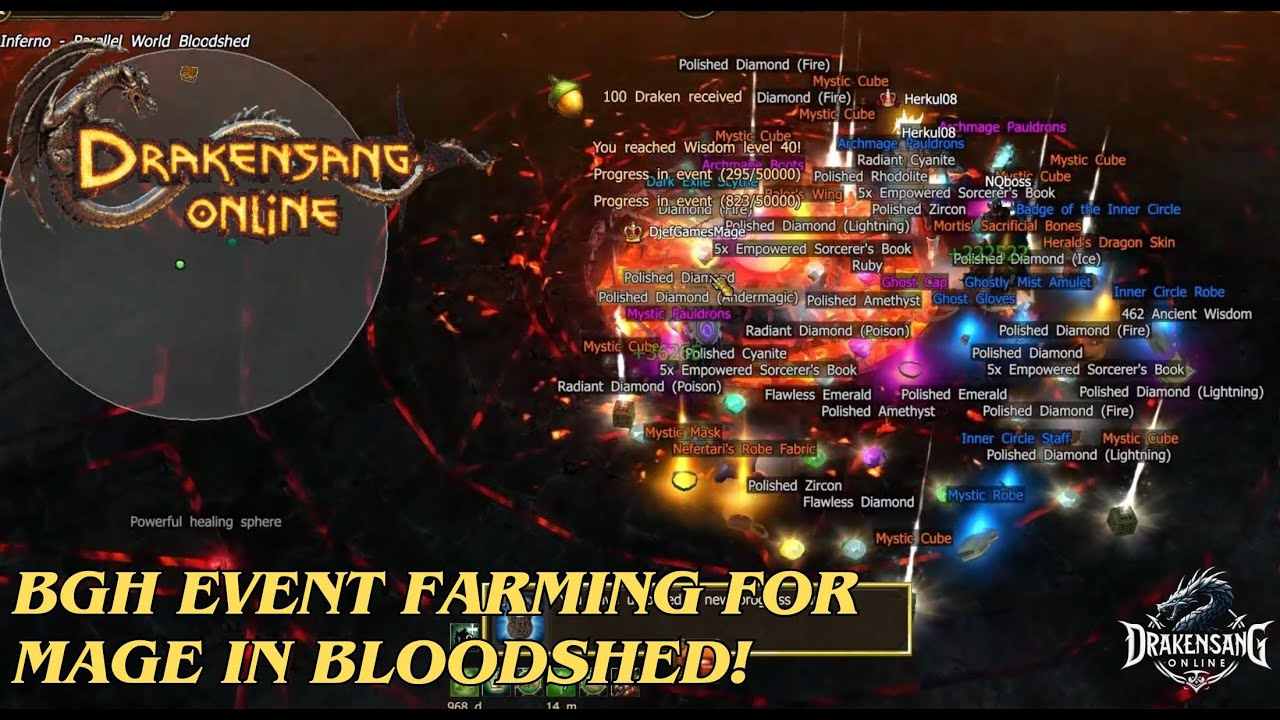 Drakensang Online - Фарм событий BGH для мага в Bloodshed! DSO
