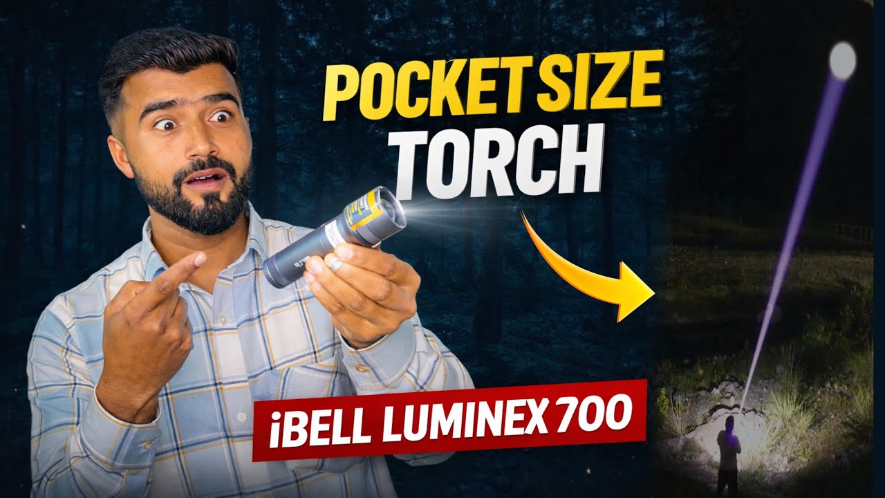 छोटी पावरफुल टॉर्च 😳|| IBELL LUMINEX 700 Rechargeable Torch || iBELL LUMINEX 700 Torch || Best Torch