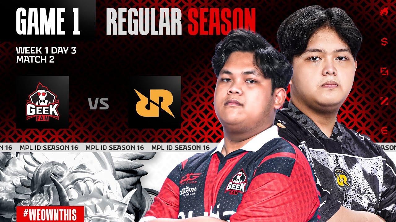 GEEK FAM ID vs RRQ HOSHI | Regular Season Week 1 Day 3 | Game 1 | #MPLIDS16