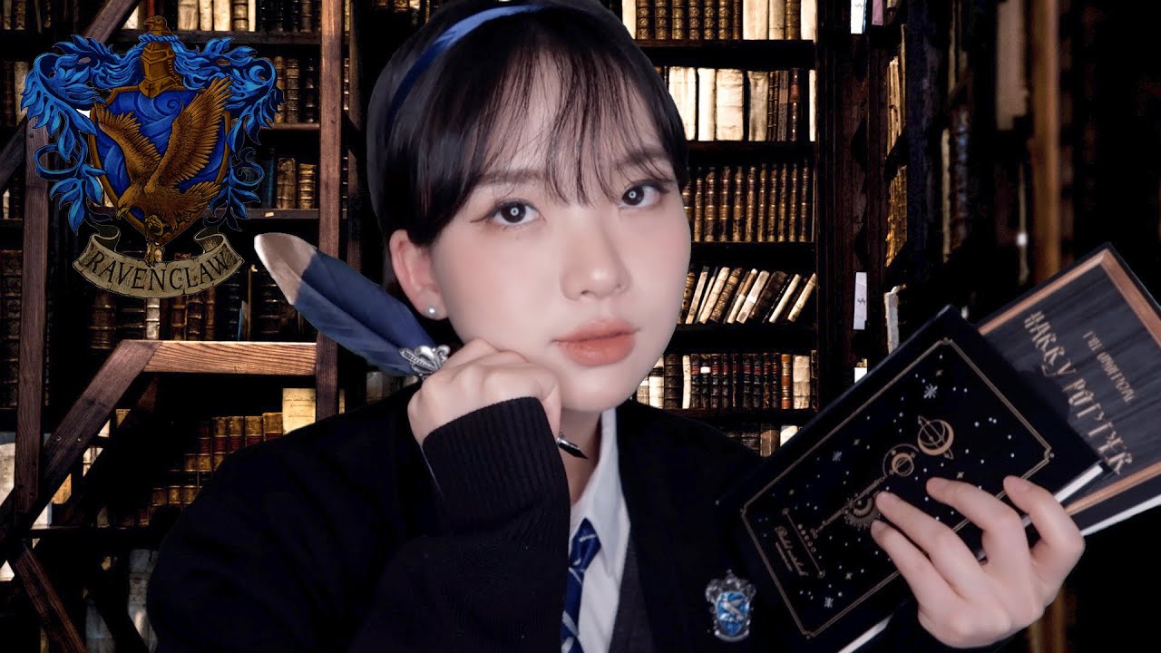 Harry potter ASMR (Russian Sub) Ravenclaw Helps You To Study in Hogwarts Library 🖌