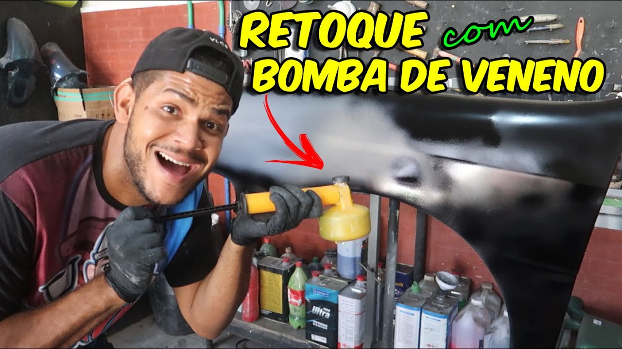 RETOQUE NA PINTURA automotiva  COM BOMBINHA DE VENENO - COM RESULTADO SURPREENDENTE!!!!