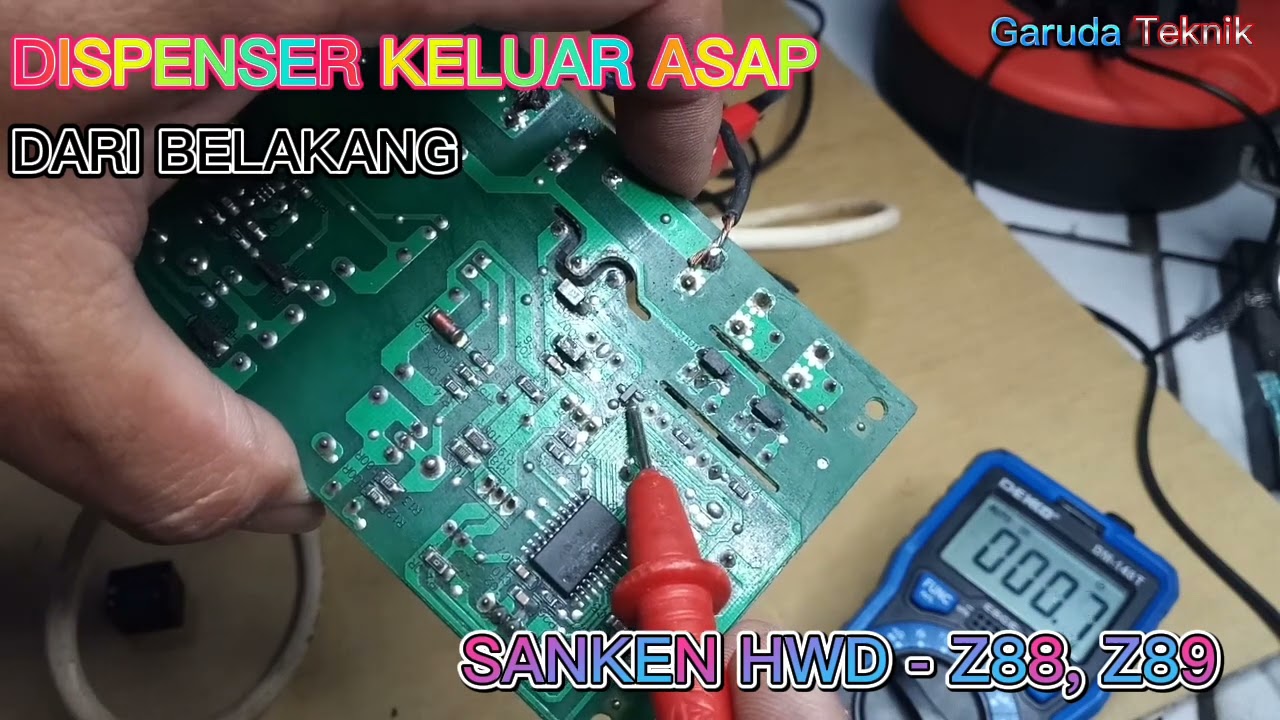 cara memperbaiki dispenser sanken Hwd z88 dan z89 tidak bisa panas #dispenser keluar asap