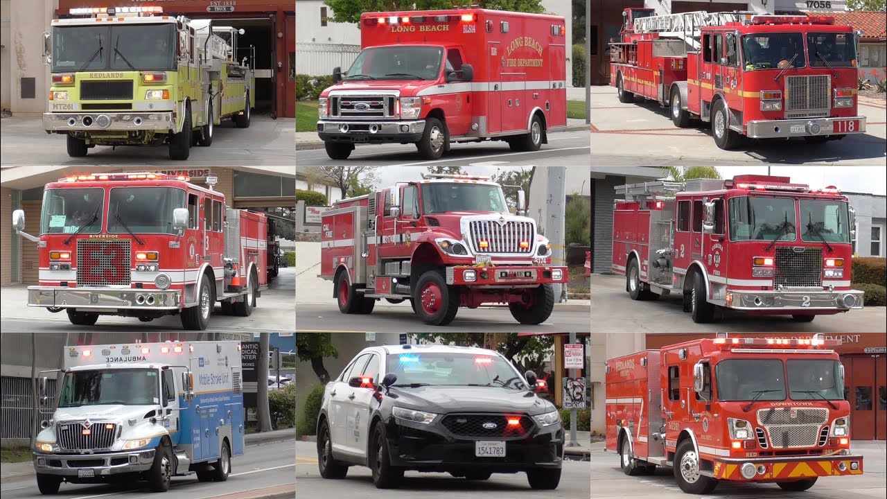 Fire Trucks Police & EMS Responding Compilation 2023 #4: March 2023 Recordings
