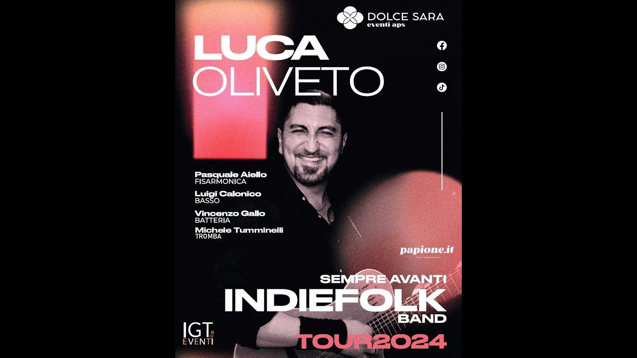 Promo Luca Oliveto INDIEFOLK Band TOUR  2024