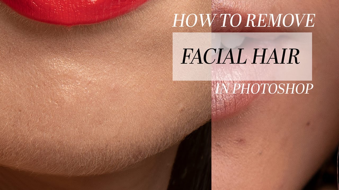 How to remove peach fuzz, facial hair in Photoshop.