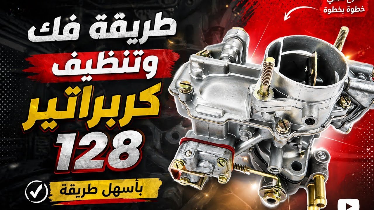 طريقة فك وتركيب كربراتير فيات 128+الشرح