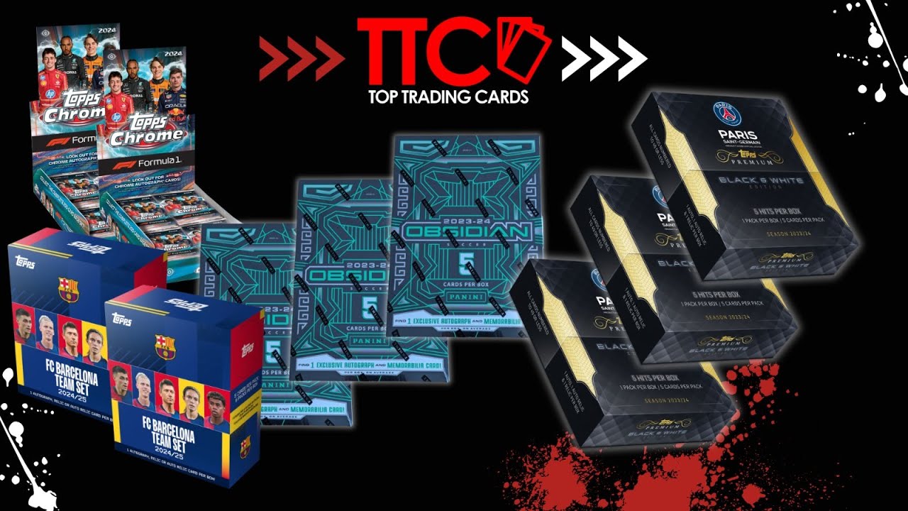 TTC BOX BREAK STREAM ⚽🔥 TOPPS F1 CASE + BARCELONA TEAM SET + PSG PREMIUM: 5 1️⃣OF1️⃣ | 04.12.2024
