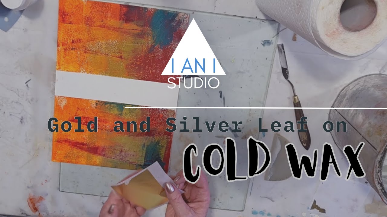 Meditations on Art - Gold and Silver Leaf on Cold Wax