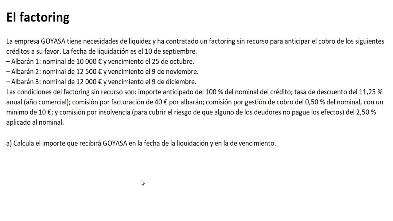 video actividad factoring