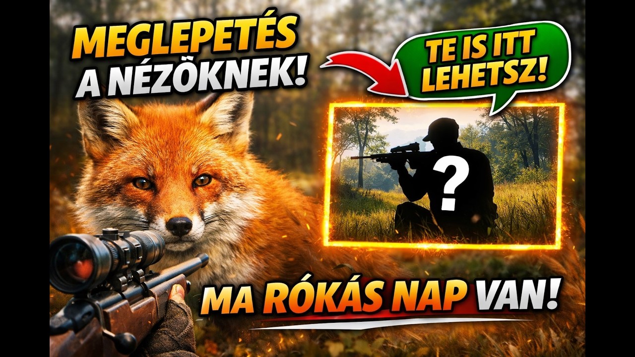 MEGLEPETÉS A NÉZŐKNEK..! Ma rókás nap van🦊| theHunter: Call of the Wild #4