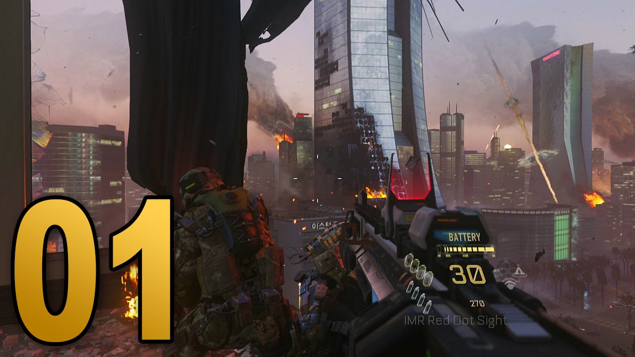 Advanced Warfare Walkthrough - Mission 1 - INDUCTION (Call of Duty Campaign Let's Play)