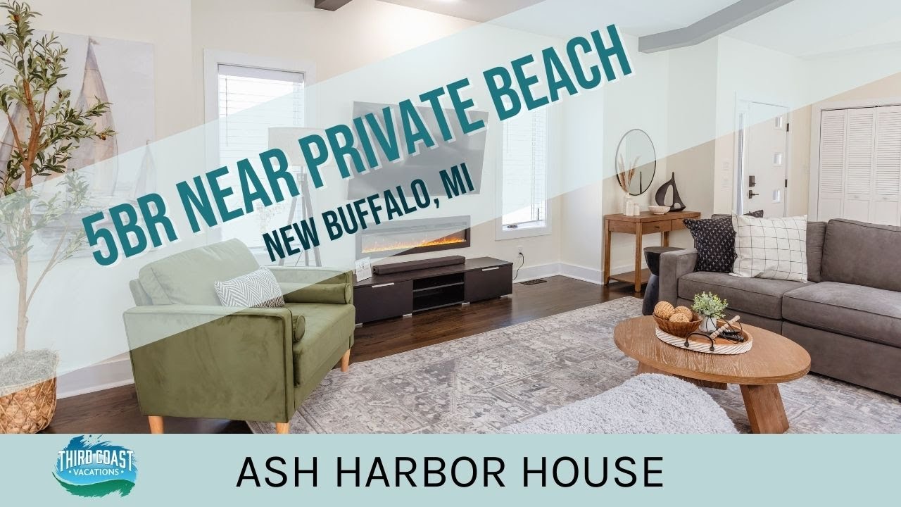 Ash Harbor House | 5BR Luxury Michiana Vacation Rental Near Private Lake Michigan Beaches