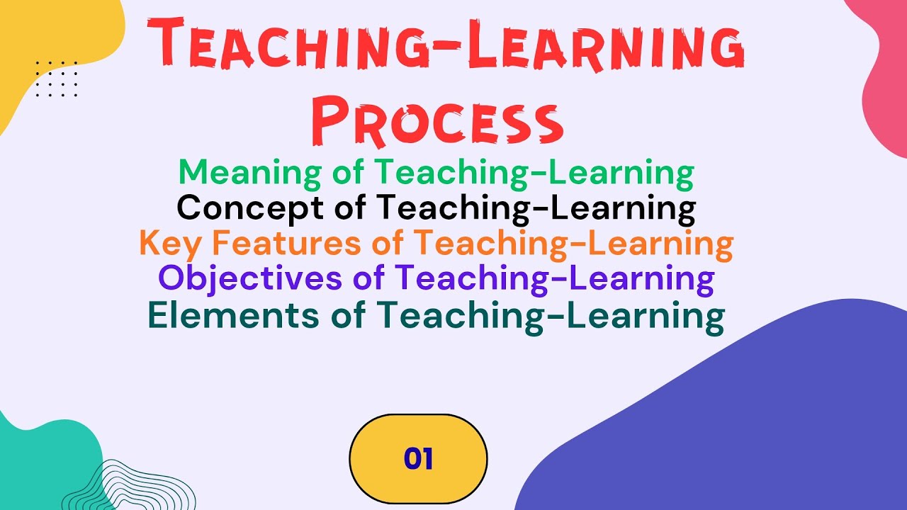 Meaning || Concept || Key Features || Elements || Objectives of Teaching-Learning Process || B.Ed.