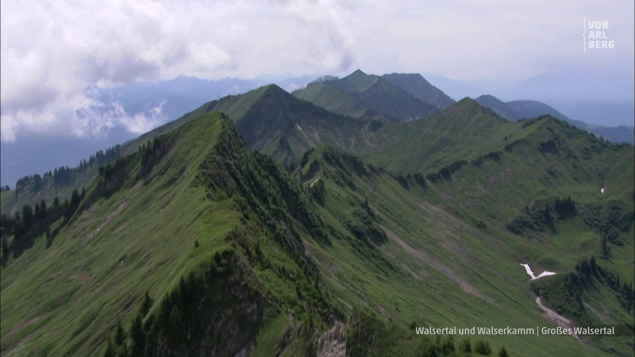 Vorarlberg von oben, Walsertal und Walserkamm