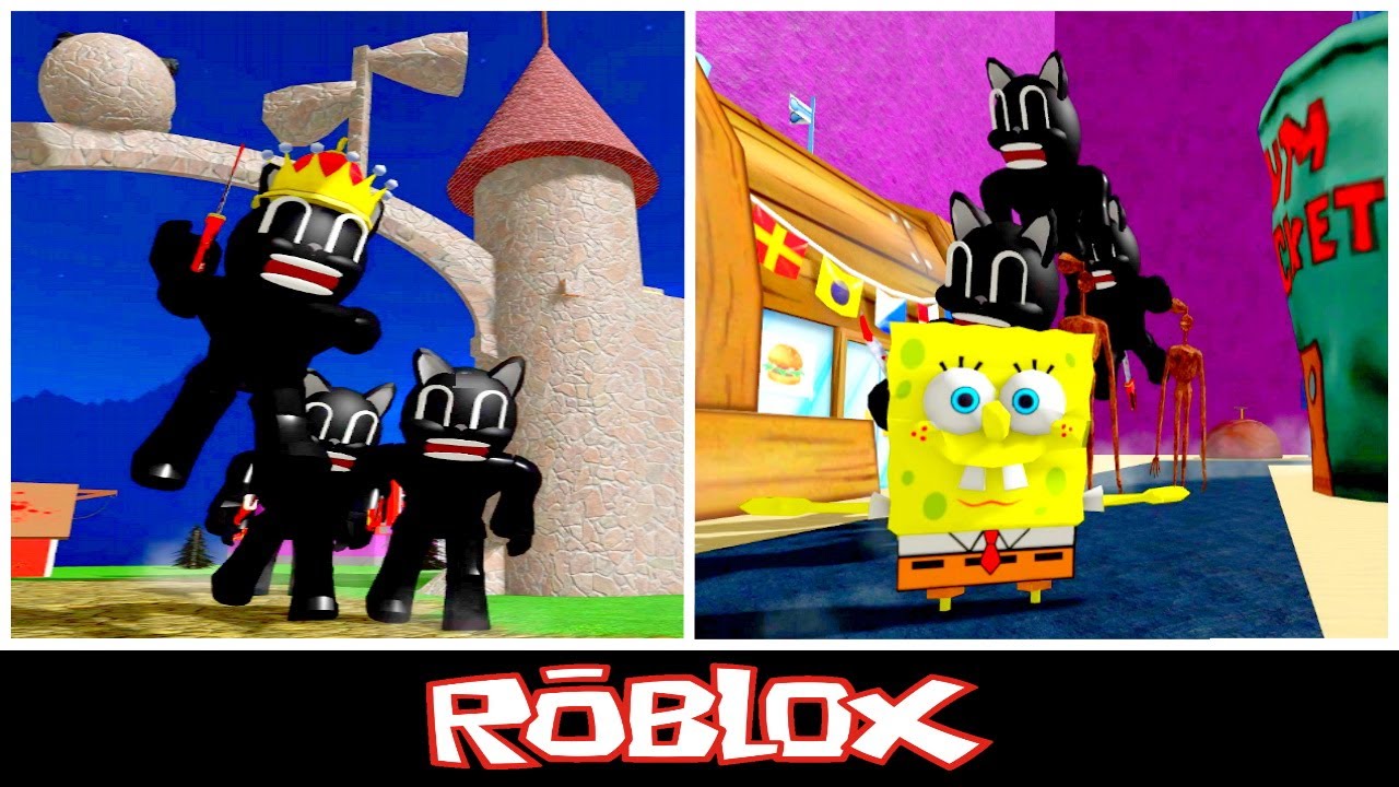 NEW KILLER Survive Cartoon Cat and Siren Head OMG By Doge Studios official TM Roblox