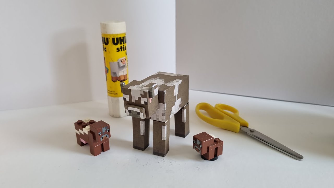 Minecraft Cow from paper