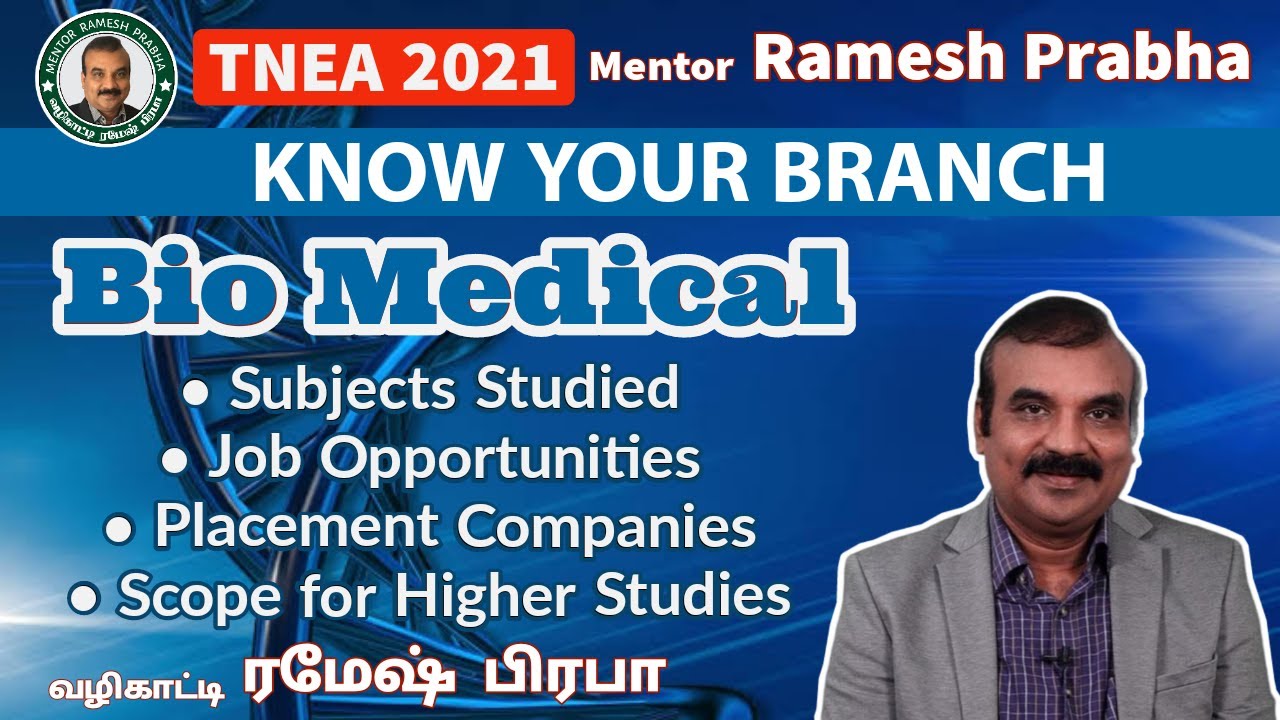 Bio Medical | Know Your Branch | Prof.Dr.S.Muttan | Mentor Ramesh Prabha