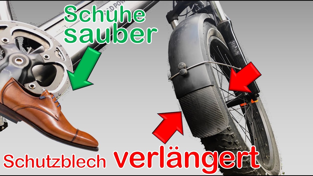 DIY: Schutzblech verl&auml;ngern mit Carbon f&uuml;r saubere F&uuml;&szlig;e