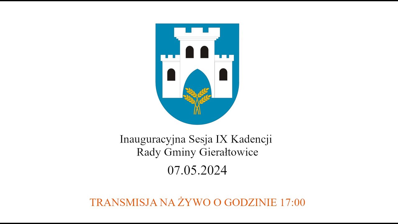 Gmina Gierałtowice – transmisja na żywo