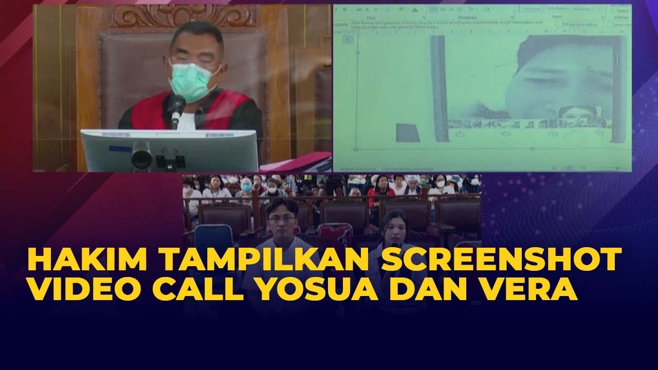 Momen Hakim Tampilkan Screenshot Video Call Yosua dan Vera Simanjuntak