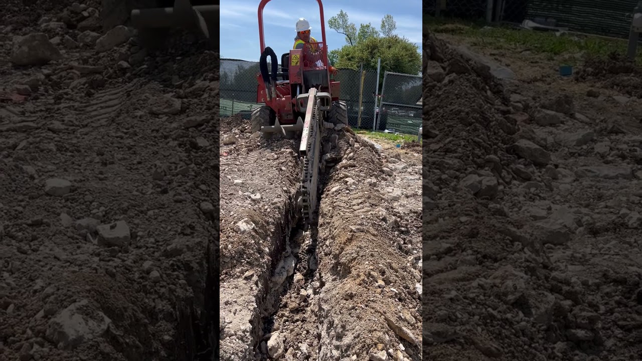 Ride on trencher ditch witch #landscaper #construction #outdoorlandscaping
