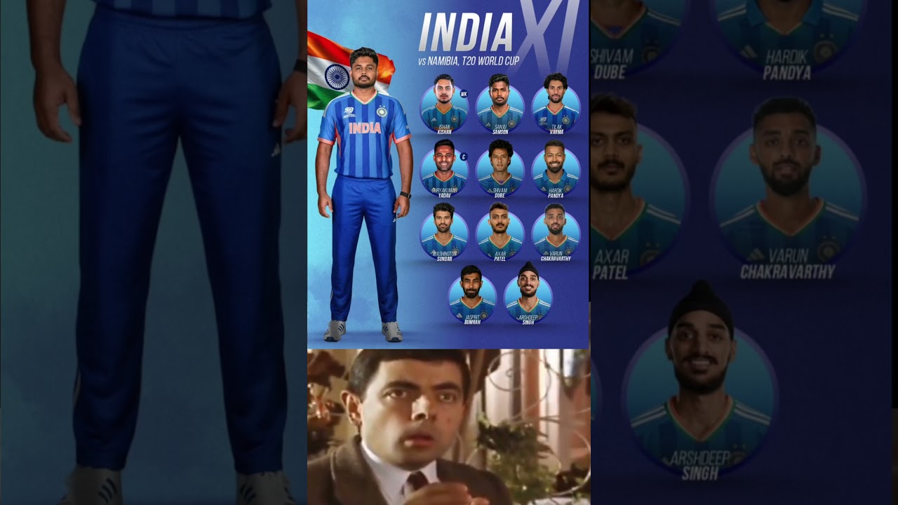 India's UNSTOPPABLE Playing XI vs Namibia! 🇮🇳🔥 #cricket #cricketshorts #indiancricket