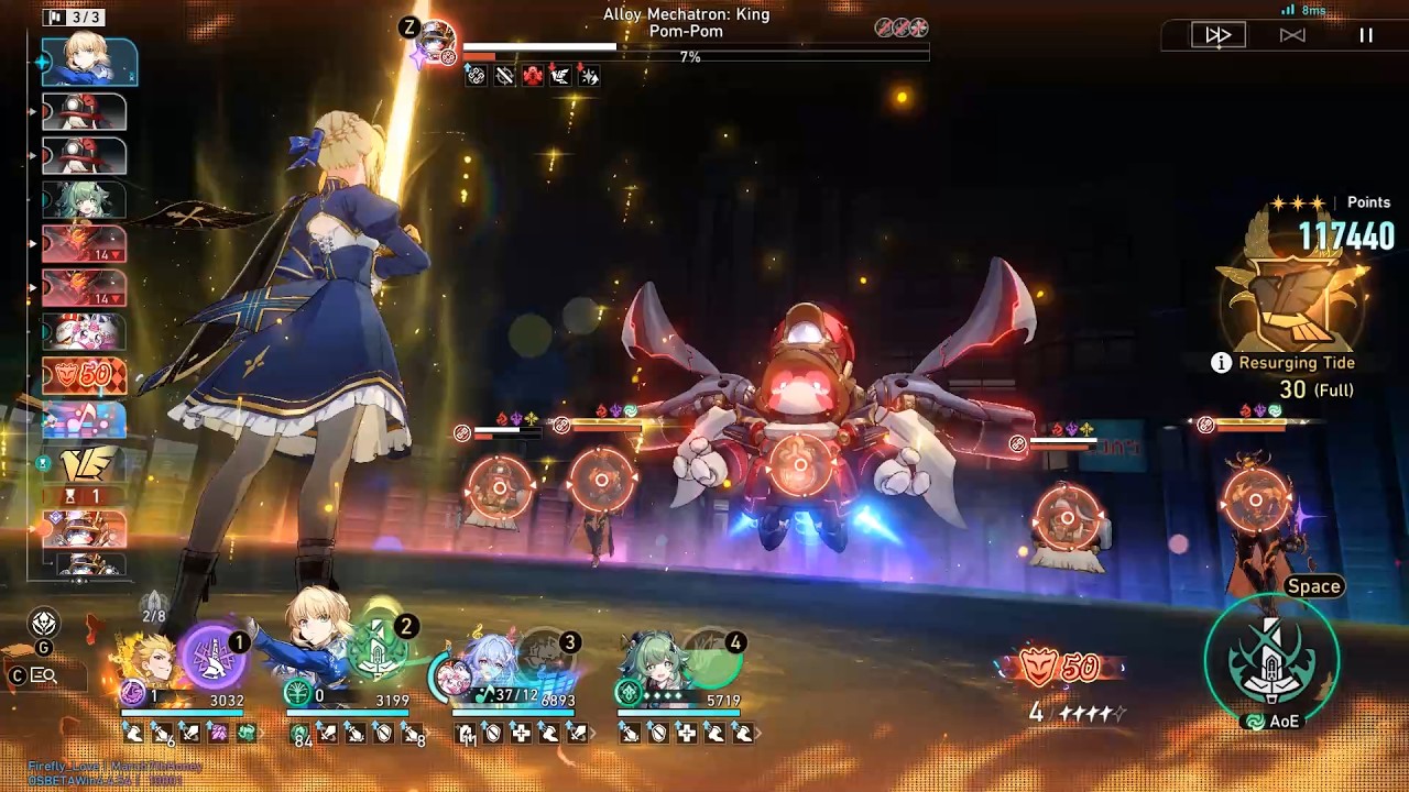 [HSR 4.5|V4] Robin Summeretto buff E1s0, Saber e0s1, Gilgamesh e1s0 pure fiction 4.4 side 2