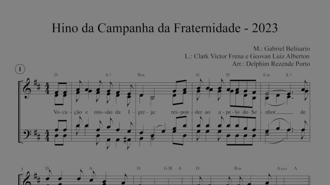 Hino da CF 2023 - Assembleia e Coro - &oacute;rg&atilde;o, coral e Povo.