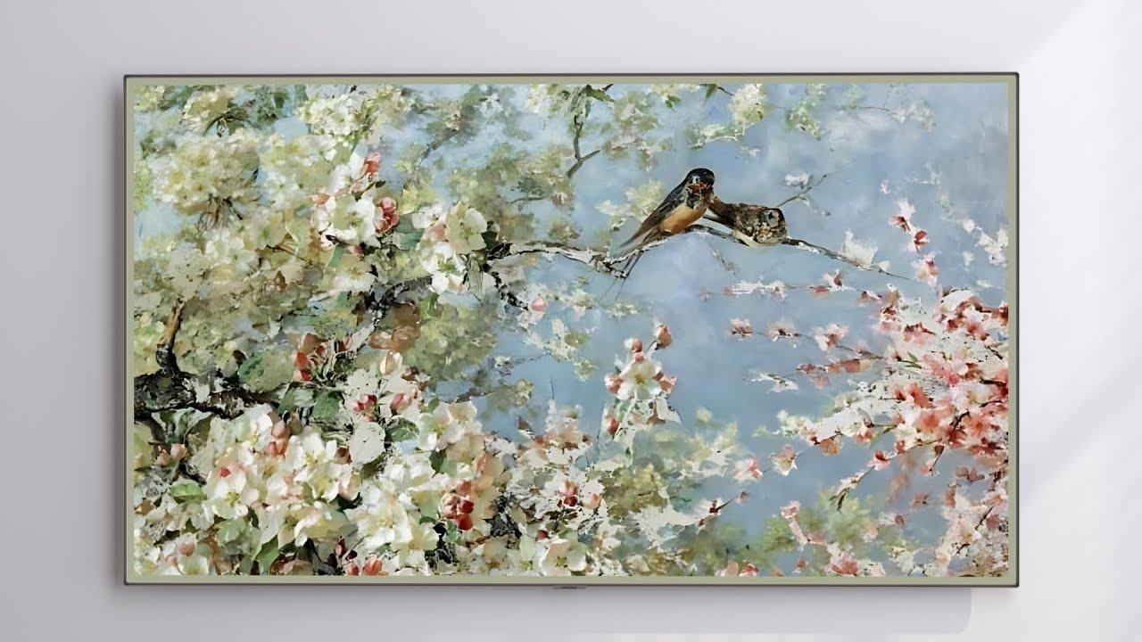 Beautiful Vintage Cherry Blossom Art | 4K Spring Floral Screensaver | Vintage Art for TV