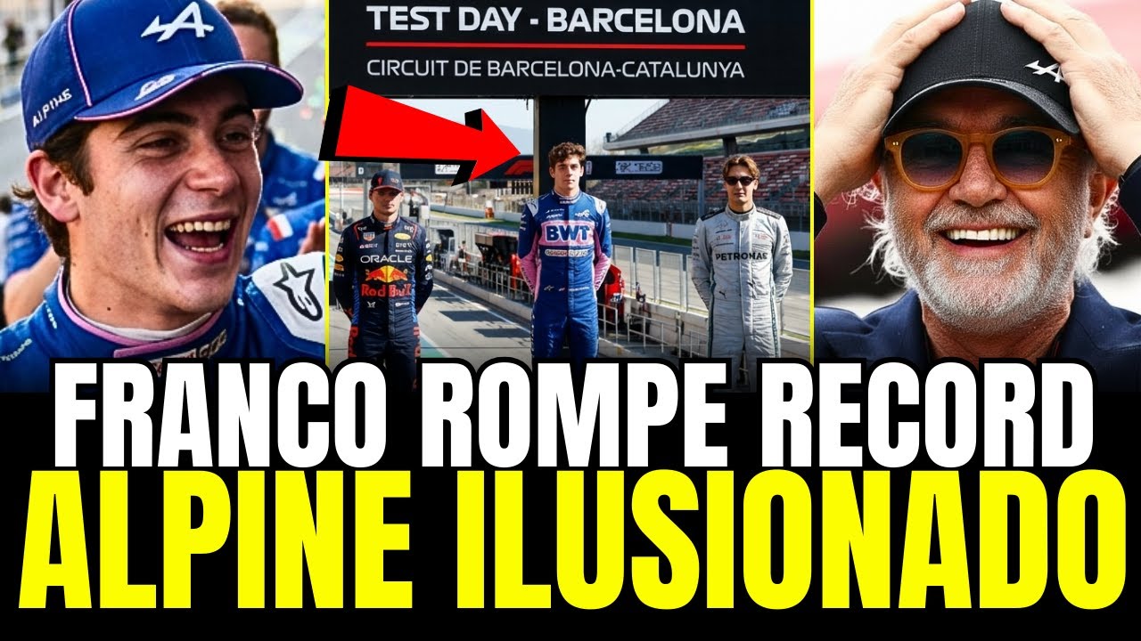 Franco Colapinto CERRÓ con una SHOCKEANTE Actuación en Barcelona Test | F1 ALPINE
