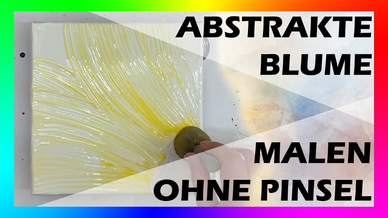 046 - Viertelblume - experimentelles Malen