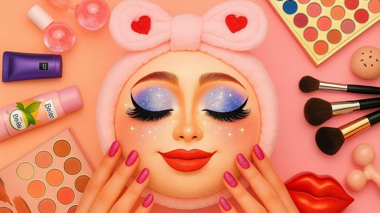 Satisfying Makeup ASMR on Watermelon #47