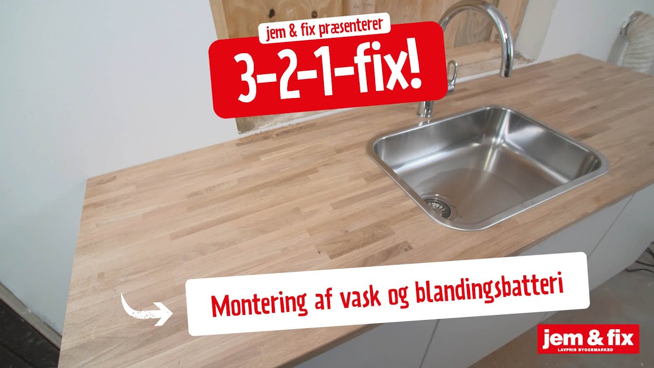 Vandhane og køkkenvask. Sådan monterer du blandingsbatteri og vask