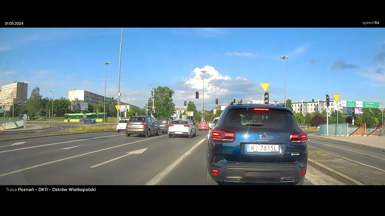 Poznań » DK11 » Ostrów Wielkopolski  (31.05.2024)