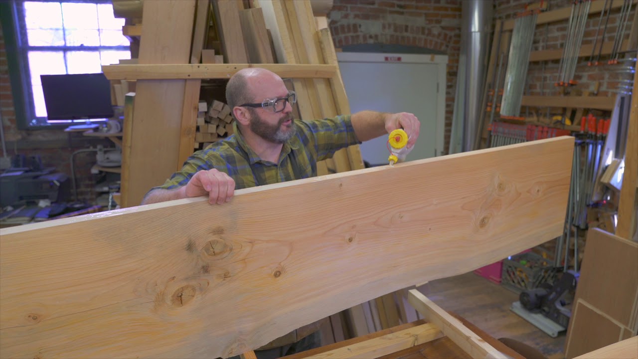 DIY live edge table top - how to glue two slabs together the right way