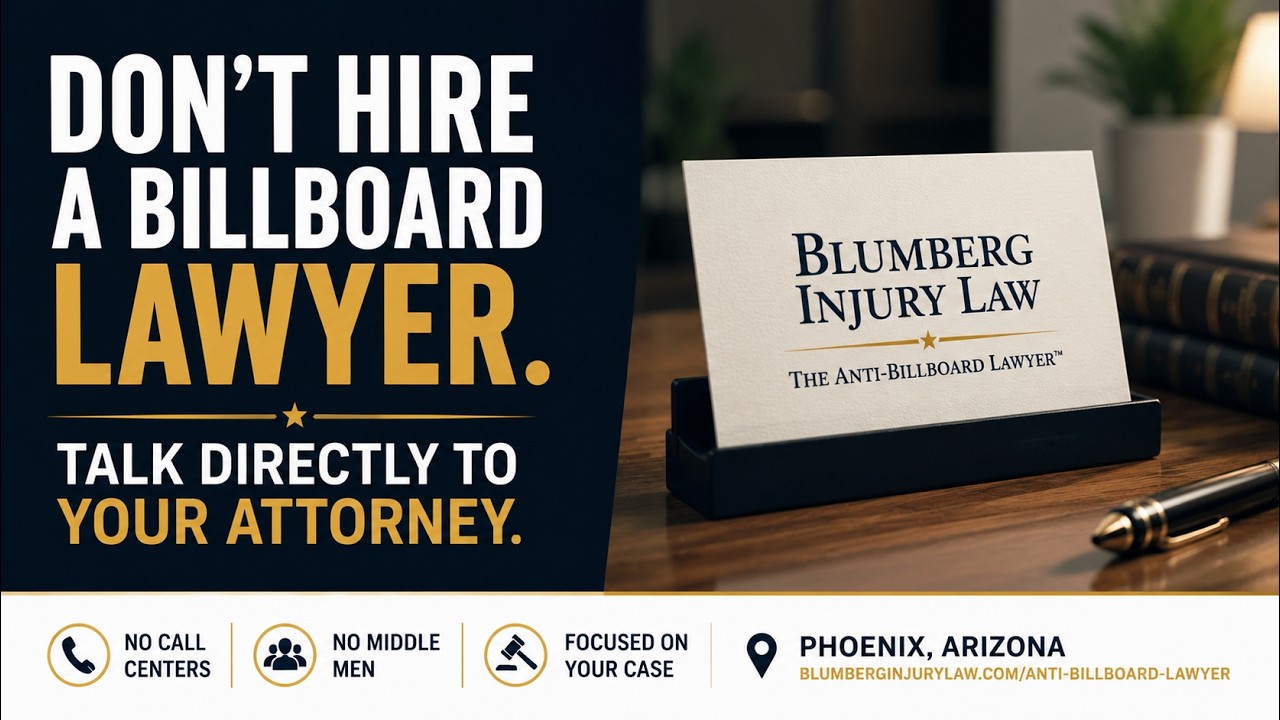 Don&rsquo;t Hire a Billboard Lawyer | Phoenix Injury Attorney