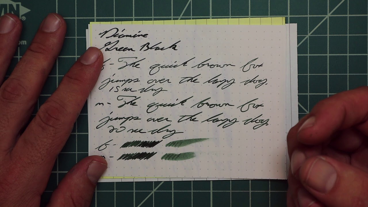 Diamine Green Black Fountain Pen Ink #fountainpenink #fountainpens