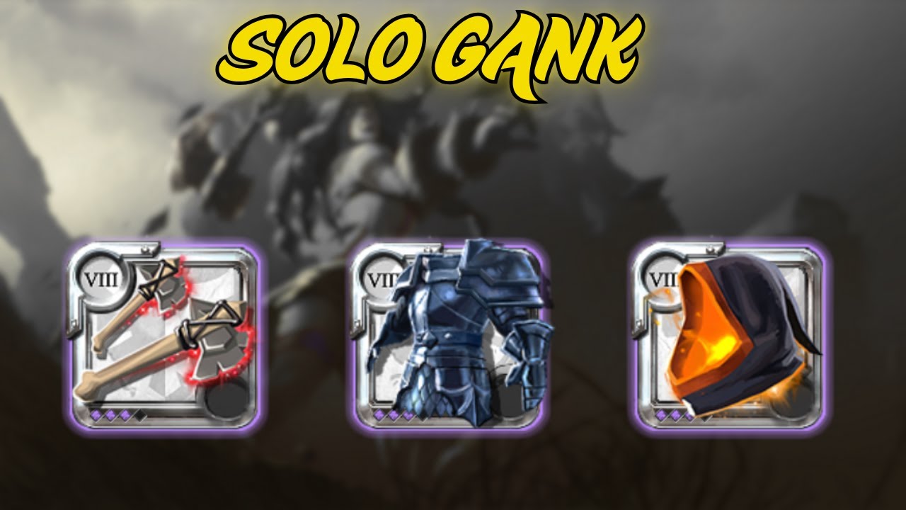 Descubri la mejor build para gankear en solitario!! SOLO GANK Patas de oso (Bearpaws)/Albion Online