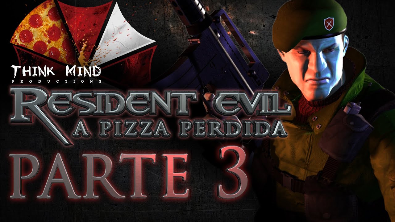 Resident Evil - A Pizza Perdida, Parte 3 de 5 (Resident Evil 3 Nemesis Redublagem) - Think Mind