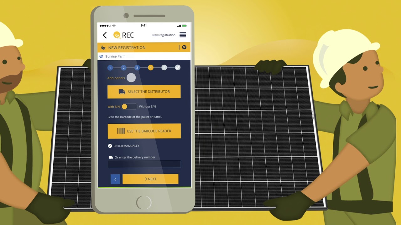 REC SunSnap, a step-by-step tutorial on REC's app for solar installers